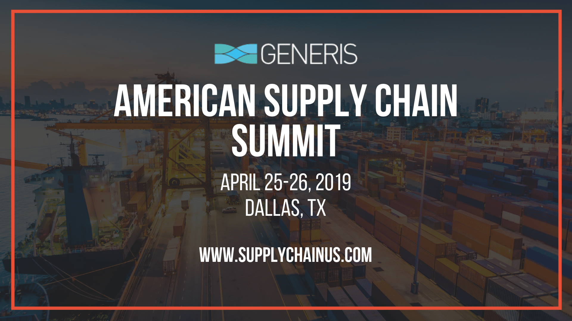 Program, Day 1 American Supply Chain Summit